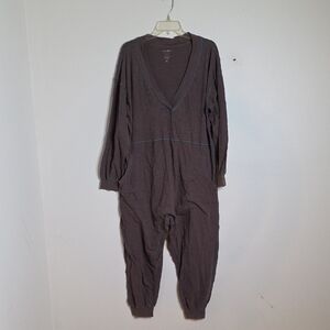 Natural Life Cotton Long Sleeve Jumpsuit Sz MEDIUM
